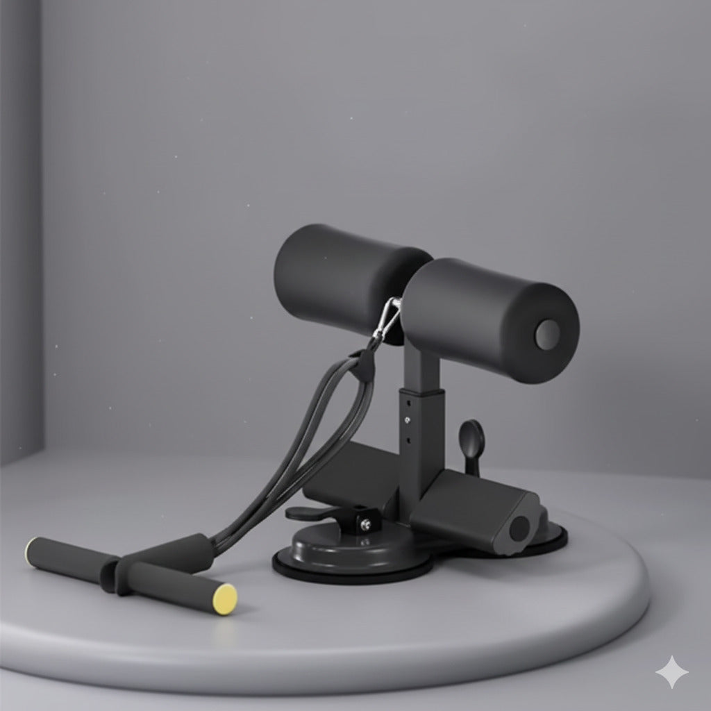 Suction Cup Sit-Up Assist Device, Abdominal Workout Trainer for Home Gym, Portable Abs Exercise Equipment with Non-Slip Base, Pe